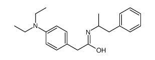 2-(4-Diethylaminophenyl)-N-(1-methyl-2-phenylethyl)acetamide structure