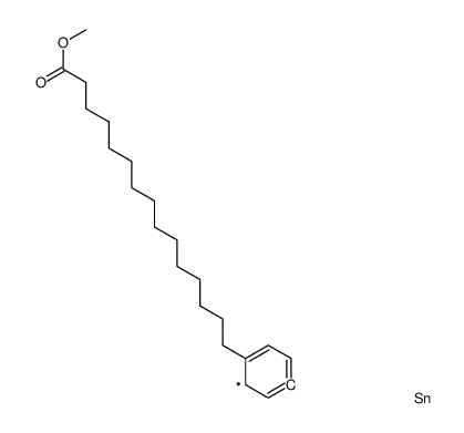 methyl 15-(4-trimethylstannylphenyl)pentadecanoate Structure