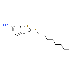 5-Amino-2-(octylthio)thiazolo[5,4-d]pyrimidine Structure