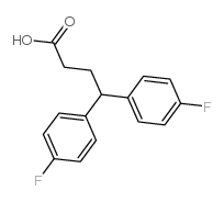 4,4-二(4-氟苯基)丁酸结构式