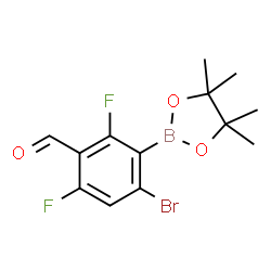 6-Bromo-2,4-fifluoro-3-formylphenylboronic acid pinacol ester picture