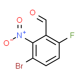 3-Bromo-6-fluoro-2-nitrobenzaldehyde structure