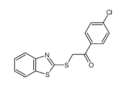 2-(benzo[d]thiazol-2-ylthio)-1-(4-chlorophenyl)ethanone Structure