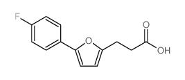 3-[5-(4-氟苯基)-2-呋喃]-丙酸结构式