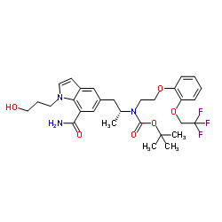 N-tert-Butyloxycarbonyl Dehydro Silodosin Structure