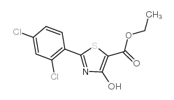 ethyl 2-(2,4-dichlorophenyl)-4-hydroxythiazole-5-carboxylate structure