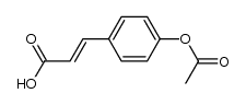 反式-4-乙酰氧基肉桂酸结构式
