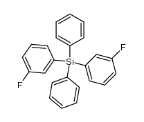 Di-[m-fluor-phenyl]-diphenyl-silan Structure