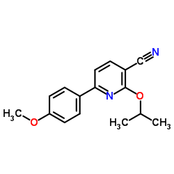 2-Isopropoxy-6-(4-methoxyphenyl)nicotinonitrile结构式