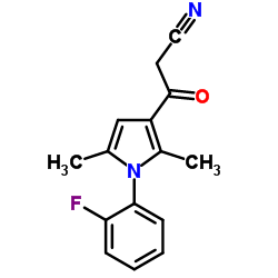 3-[1-(2-FLUORO-PHENYL)-2,5-DIMETHYL-1H-PYRROL-3-YL]-3-OXO-PROPIONITRILE图片