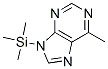 6-Methyl-9-(trimethylsilyl)-9H-purine结构式