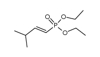 (E)-(3-methylbut-1-enyl)phosphonic acid diethyl ester结构式