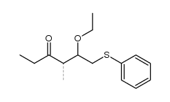 5-ethoxy-4-methyl-6-(phenylthio)hexan-3-one结构式