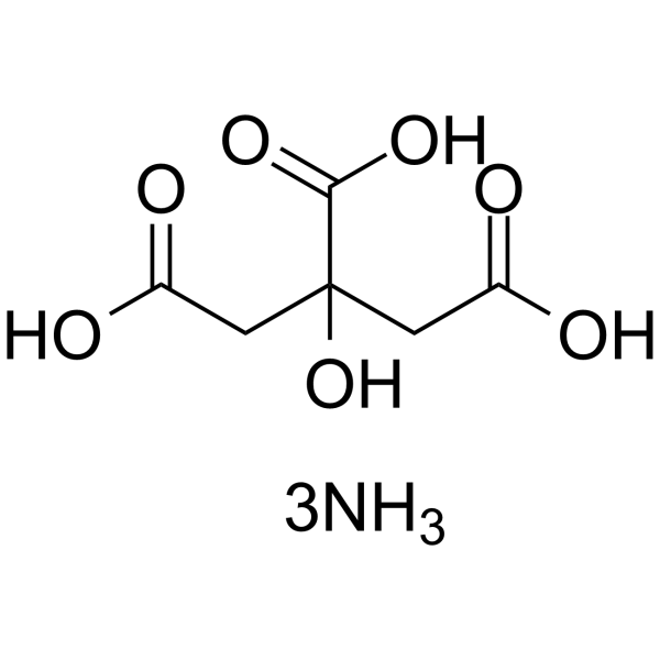 Ammonium citrate tribasic Structure