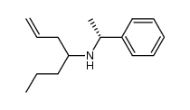 (+)-N-[(R)-α-methylbenzyl]-hept-1-ene-4-amine Structure