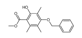 4-(Benzyloxy)-2-hydroxy-3,5,6-trimethylbenzoic acid methyl ester结构式