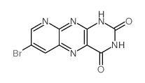 7-bromo-1H-pyrido[3,2-g]pteridine-2,4-dione结构式