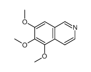 Isoquinoline, 5,6,7-trimethoxy Structure