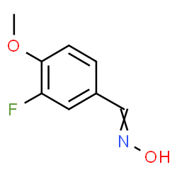 3-FLUORO-4-METHOXYBENZALDOXIME结构式