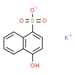 4-Hydroxy-1-naphthalenesulfonic acid potassium salt structure