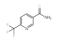 6-(三氟甲基)硫代烟酰胺结构式