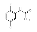 N-(5-chloro-2-fluorophenyl)acetamide结构式