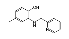 4-methyl-2-(pyridin-2-ylmethylamino)phenol Structure