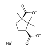 disodium 1,2,2-trimethylcyclopentane-1,3-dicarboxylate结构式