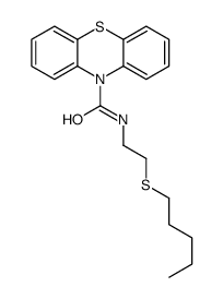 N-(2-pentylsulfanylethyl)phenothiazine-10-carboxamide Structure