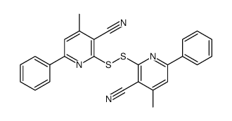 2-[(3-cyano-4-methyl-6-phenylpyridin-2-yl)disulfanyl]-4-methyl-6-phenylpyridine-3-carbonitrile Structure