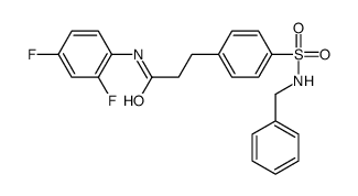 3-[4-(benzylsulfamoyl)phenyl]-N-(2,4-difluorophenyl)propanamide Structure