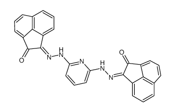 2-[[6-[2-(2-oxoacenaphthylen-1-ylidene)hydrazinyl]pyridin-2-yl]hydrazinylidene]acenaphthylen-1-one结构式