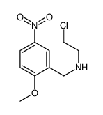 N-(2-Chloroethyl)-2-methoxy-5-nitrobenzylamine Structure