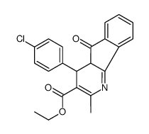 ethyl 4-(4-chlorophenyl)-2-methyl-5-oxo-4,4a-dihydroindeno[1,2-b]pyridine-3-carboxylate结构式