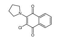 2-chloro-3-pyrrolidino-1,4-naphthoquinone结构式