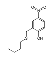 2-(butylsulfanylmethyl)-4-nitrophenol结构式