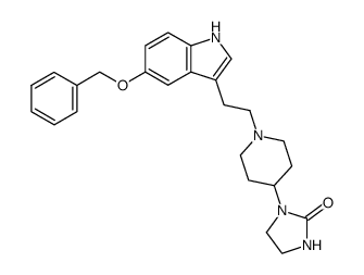 1-{1-[2-(5-benzyloxy-indol-3-yl)-ethyl]-piperidin-4-yl}-imidazolidin-2-one结构式