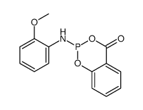 2-(2-methoxyanilino)-1,3,2-benzodioxaphosphinin-4-one Structure