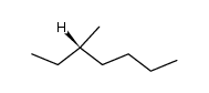 (S)-3-methyl-heptane Structure
