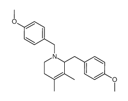 1,6-Bis-(4-methoxy-benzyl)-4,5-dimethyl-1,2,3,6-tetrahydro-pyridine结构式