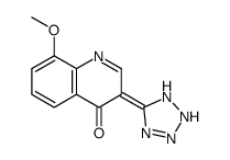 3-(1,2-dihydrotetrazol-5-ylidene)-8-methoxyquinolin-4-one Structure