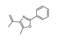 5-methyl-2-phenyl-4-prop-1-en-2-yl-1,3-oxazole Structure