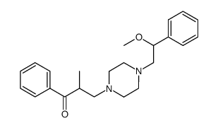 3-[4-(2-methoxy-2-phenyl-ethyl)-piperazin-1-yl]-2-methyl-1-phenyl-propan-1-one Structure