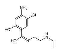 4-amino-5-chloro-N-[2-(ethylamino)ethyl]-2-hydroxybenzamide结构式