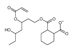 2-(5-hydroxy-3-prop-2-enoyloxyheptoxy)carbonylcyclohexane-1-carboxylate结构式