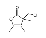 3-(chloromethyl)-3,4,5-trimethylfuran-2-one结构式