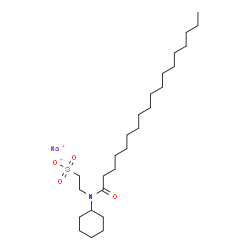 sodium 2-(cyclohexylstearoylamino)ethanesulphonate structure