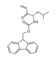 (4S)-4-(9-fluorenylmethoxycarbonyl)amino-6-methylhept-1-en-3-one结构式