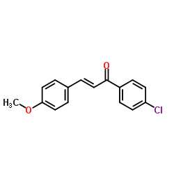 1-(4-氯苯基)-3-(4-甲氧基苯基)-2-丙烯-1-酮结构式