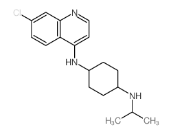 N-(7-chloroquinolin-4-yl)-N-propan-2-yl-cyclohexane-1,4-diamine结构式